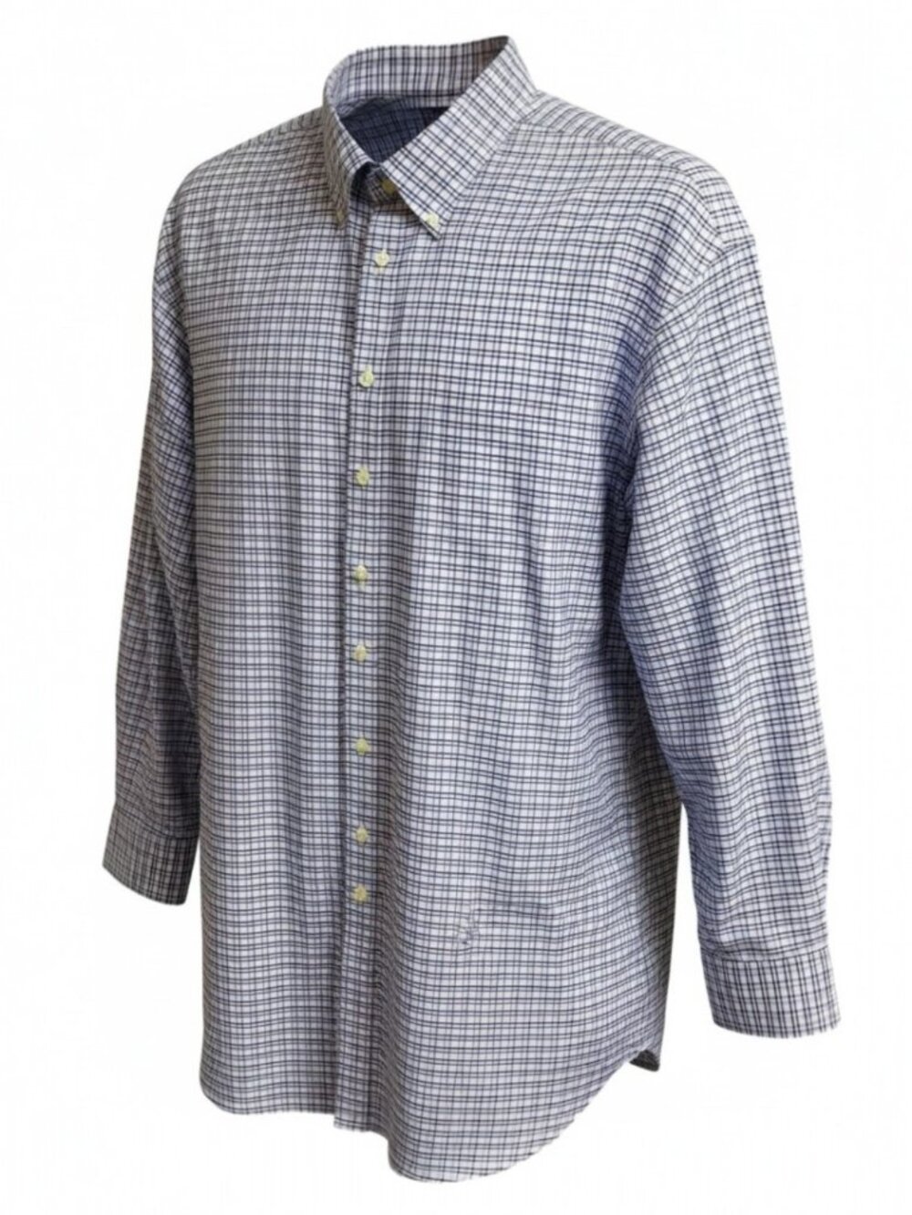 Stafford Travel Wrinkle Free Plaid Oxford Shirt